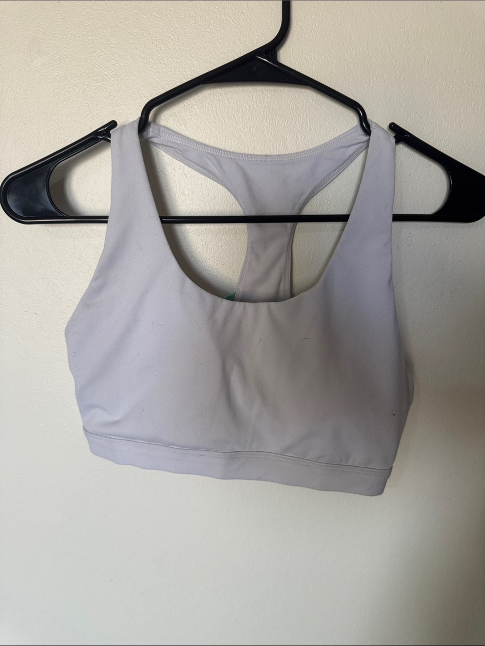 Fabletics white Racerback Sports Bra